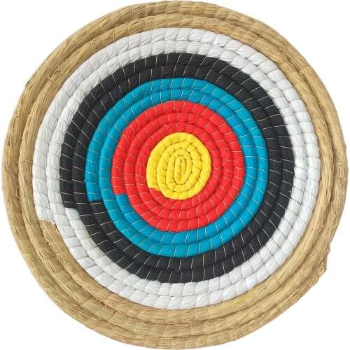 45*45CM Hand-woven Straw Target Solid Straw Round Bow And Arrow Wall Archery Dart Board Game Targets
