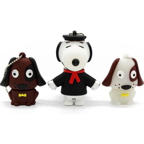 TEXT ME Cartoon 64GB cute dog USB Flash Drive 4GB 8GB 16GB 32GB Pendrive USB 2.0 Usb stick