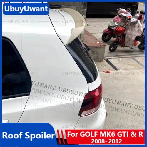UBUYUWANT Rear Roof Spoiler for VW GOLF MK6 GTI & R 2008 - 2012 Hatchback Lip Spoiler ABS Car Tail Wing Decoration Accessories