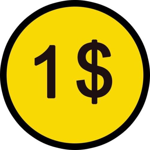 1 USD to make up the difference, used for additional payment/transportation costs/re-send goods, and so on