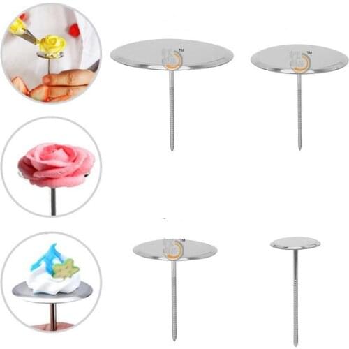 1PC Stainless Steel Piping Nail Ice Cream Cake Decorating Tools Baking Piping Stands Tools DIY Needle Stick Cake Flower Nails