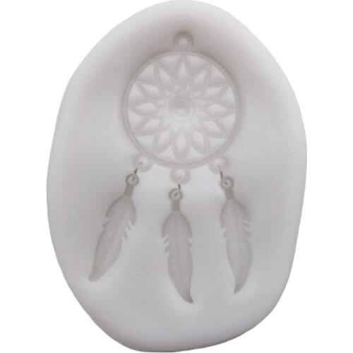 Wholesale 10 pcs Silicone Mold Feather Sugarcraft Cupcake Chocolate Baking Mold Fondant Cake Decorating Tools