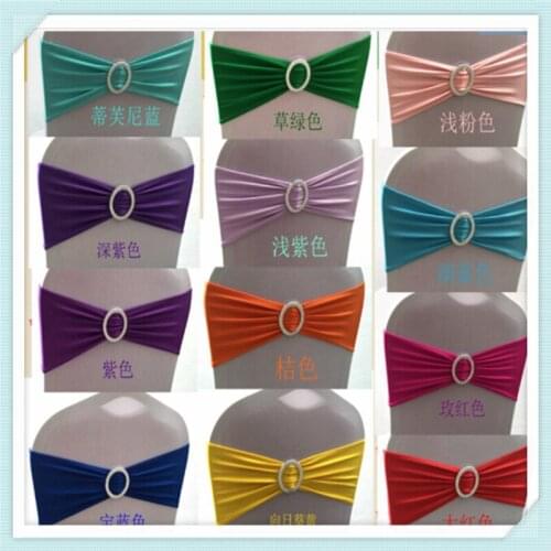100 PCS 15x 35CM COLORED WEDDING PARTY CHAIR BANDS FOR COVERS , HOTEL DECOATION CHAIR COVER BANDS IN HIGH QUALITY