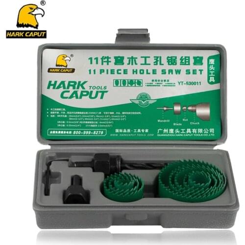 11pcs/set Hole Saw 19-64mm Drill Bit Set For Metal Wood Cutter Core Drill Cutting Kit Opener Woodworking Tools