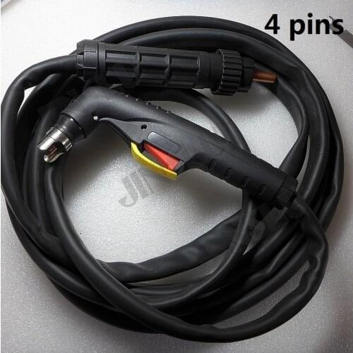 4 Prongs Replacement PT60 PT-60 IPT60 IPT-60 Air Plasma Torch Complete 5M Central Connector Adaptor NON HF Pilot Arc