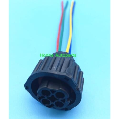 Free Shipping 4Pin Tyco round HOWO A7 odometer speed sensor plug Auto waterproof connector 1-967325-1 with 15cm 18AWG cable