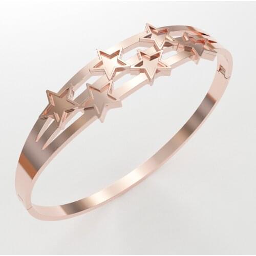 CallanCity Luxury Bangle Stylish Bracelet For Women Cuff Wristband Birthday Gift