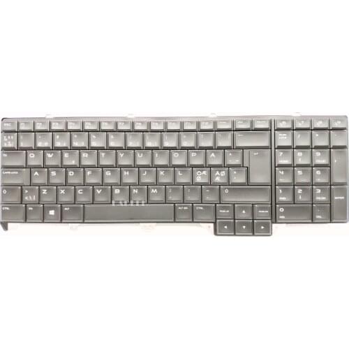 Danish Swedish Norwegian Finnish Nordic Keyboard for Dell Alienware 17 R2/17 R3