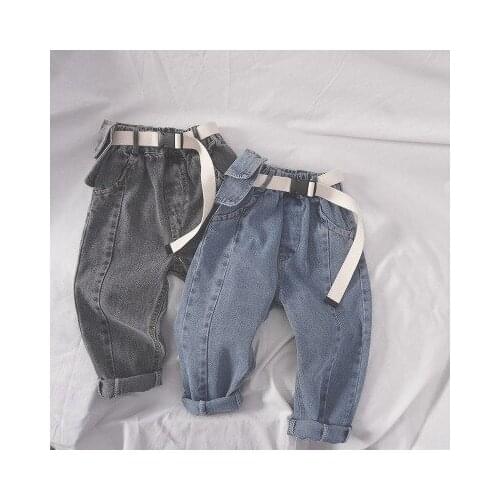 Childrens Harlan Jeans 2020 Childrens Clothing Spring New Korean Boy Foreign Style Denim Trousers Girls Baby Jeans Pants Tide