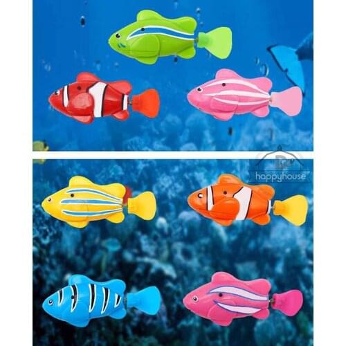 Baby Bath Toys for Kids Swimming Robot Fish Spray Water Swim Pool Electric Fish Toys Bathtub Toys for Children Robottic Pet Fish