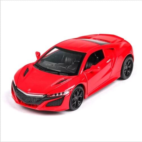 Simulation 1:32 Acura NSX acousto-optic door opening childrens alloy car model ornaments childrens toys birthday gifts