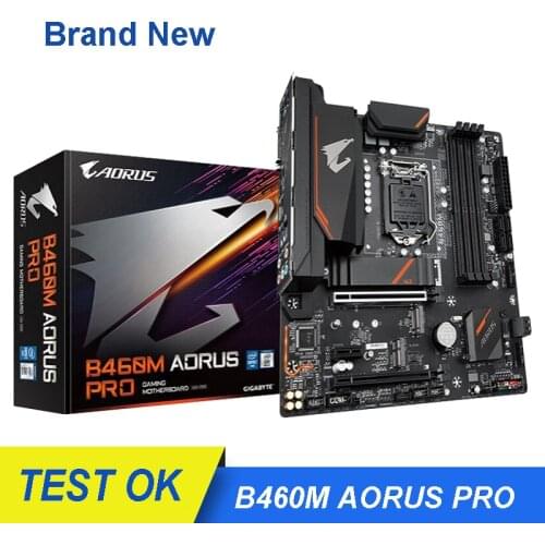 NEW For Gigabyte GA B460M AORUS PRO Motherboard LGA 1200 10th Generatio Core/Pentium/Celeron DDR4 128GB DVI Desktop Mainboard