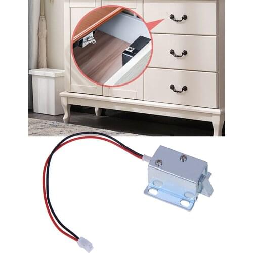 12V Mini Small Electromagnetic Electric Control Cabinet Drawer Lock Intelligent Auto Lock Home Improvement for DIY Project
