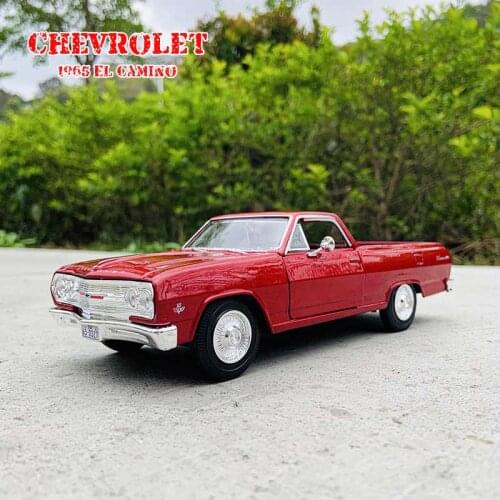 Maisto 1:25 1965 Chevrolet EL CAMINO red simulation alloy car model crafts decoration collection toy tools gift