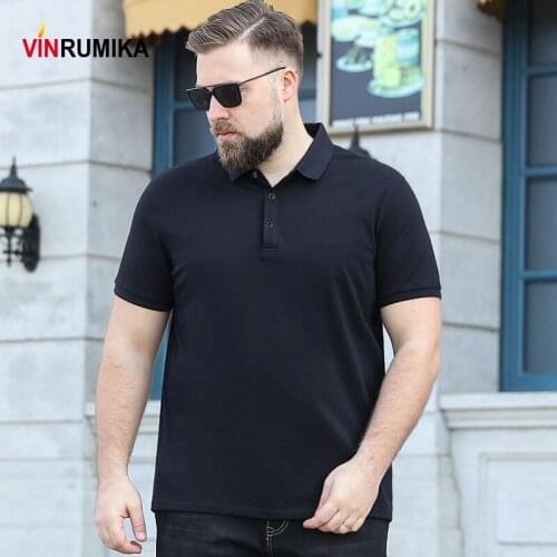 Super Big Size M-8XL 2020 Men Summer Thin 95% Cotton White T-shirt Man Casual Style Black Solid Color Short Sleeve T-shirts Tees