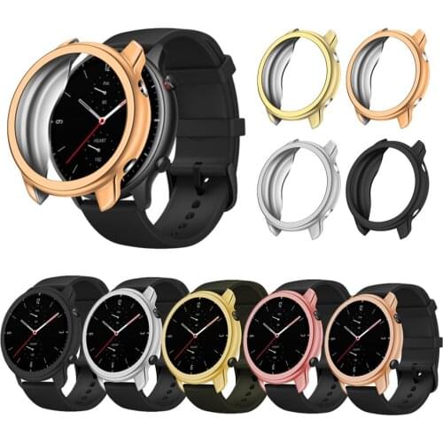 Soft TPU Watch Case for Amazfit GTR 47MM Shockproof Protective Cover Shell Frame Bumper for Xiaomi Huami Amazfit GTR 2/GTR 47MM