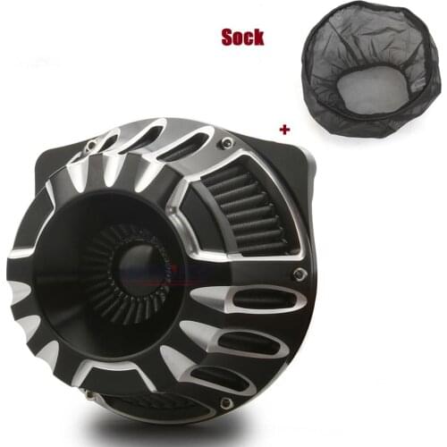 Rain Socker Cover CNC edge cut air intakes For harley touring FLHX FLHR FLHT FLTR 2017-2019 air cleaners For harley Softail fatb