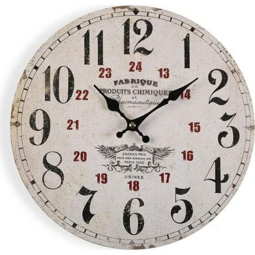 Wall Clock Pharmautique Wood (4 x 30 x 30 cm)
