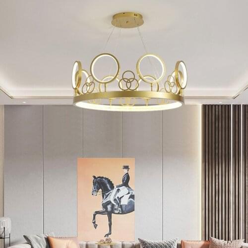 New Nordic chandelier led simple modern creative living room lamp personality bedroom restaurant chandelier lights wholesale