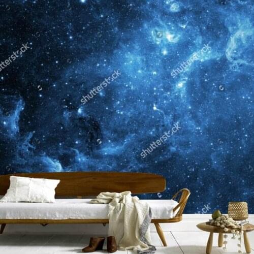 Cosmic sky wallpaper,galaxy,3D modern mural for the living room bedroom ceiling background wall waterproof wallpaper