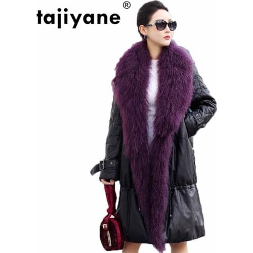 Sheepskin Coat Real Genuine Leather Jacket Korean Autumn Winter Jacket Women Clothes 2020 Vintage Wool Fur Duck Down Coat ZT1200