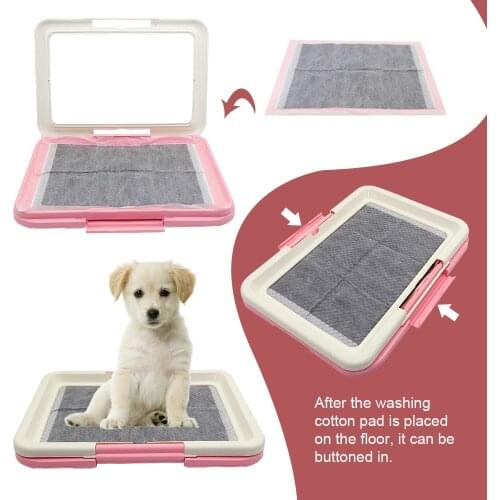 Portable Dog Training Toilet Indoor Dogs Potty Pet Toilet for Small Dogs Cats Cat Litter Box Puppy Pad Holder Tray Pet Supplies