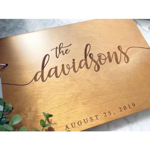 Wedding Guest Book, Engraved Guest Book, Personalized Guest Book, Custom Guest Book, Wedding Guestbook, Rustic Guest Book, Wood