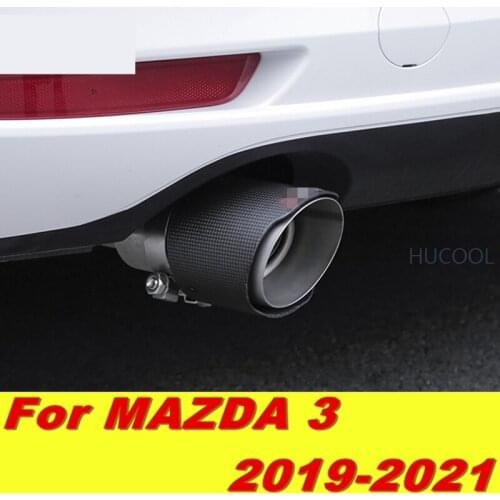 For Mazda3 Mazda 3 2019 2020 2021 Carbon fiber exhaust pipe Tail pipes amortization car accessories