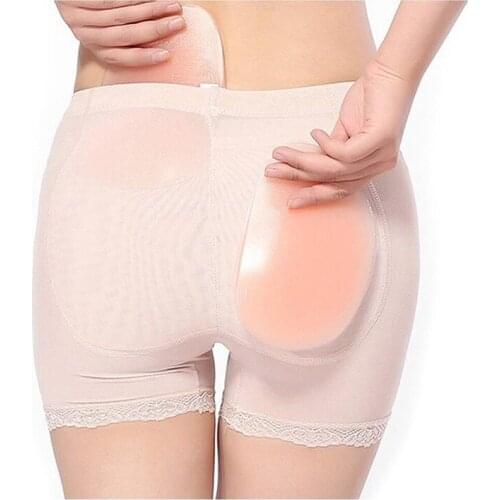 Womens Sexy Beige Silicone Hip Pad Butt Pad Plump Breathable Buttocks Enhancer Fancy Dress Party Cosplay Perfect Body Shaper