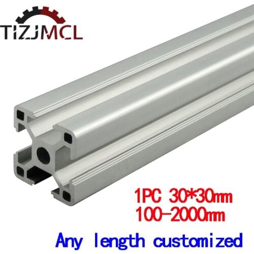 1PC 1000mm 2000mm 3030 Aluminum Profile Extrusion European Standard Anodized Linear Rail For DIY CNC 3D Printer Parts Workbench