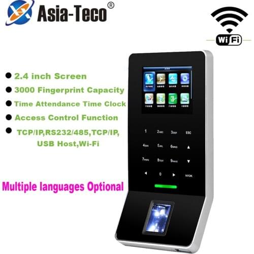 2.4 inch LCD Biometric WIFI Fingerprint Access Control Time Attendance System TCP/IP RJ45 Fingerprint Reader Englsih Language