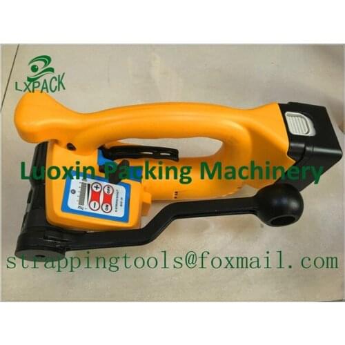 LX-PACK Lowest factory price battery recharge plastic Banding tool hand held electrical strapping machine Packing Strapping Tool