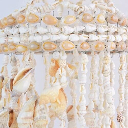 2021 New Conch Sea Shell Wind Chime Hanging Ornament Wall Decoration Creative Hanging Pen