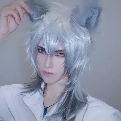 New MMGG Hand work Fox Cat Wolf Animal Ears Hairhoop White Black Red Mix Color Headwear for Halloween Christmas Party