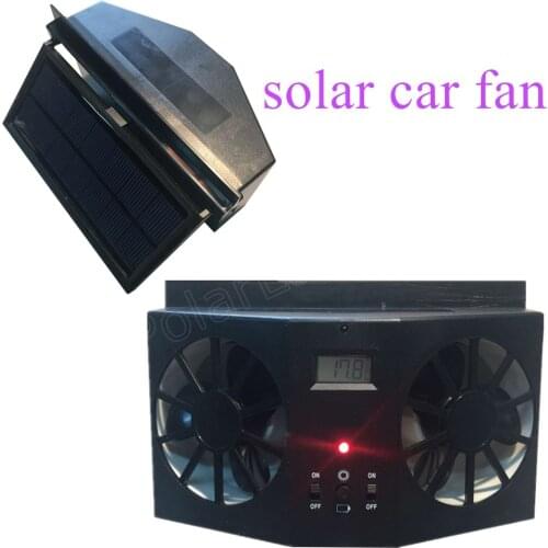 The new product 12V black Solar Sun Power Car Auto Air Vent Cool Fan Cooler Ventilation System Radiator car Air Purifiers