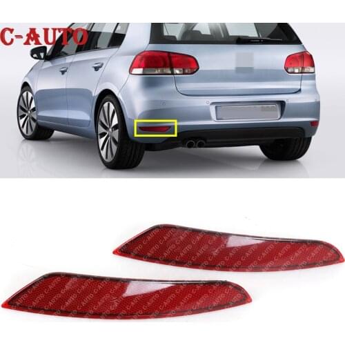 Car Rear Tail Bumper Reflector Lamps For Volkswagen Golf 6 2009 2010 2011 2012 2013 Car-Styling Rear Light NO Bulbs