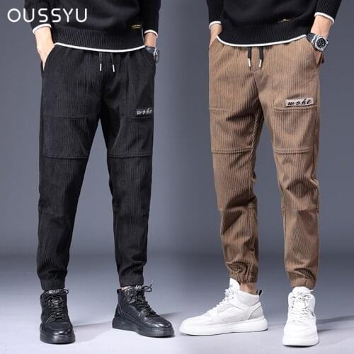 OUSSYU Men's Corduroy Trousers