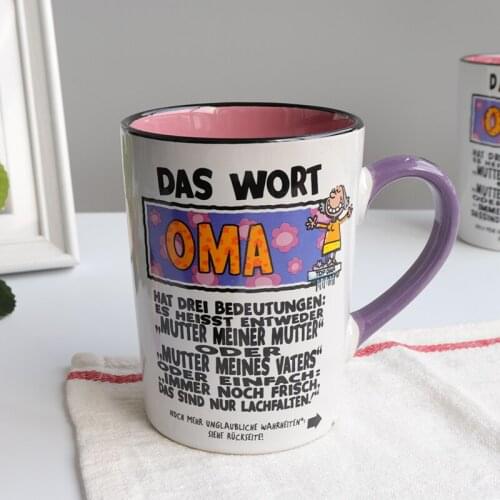 Porcelana Latte for Cappuccino Coffee Cup Family Mugs China Ceramic Create Lassie Water Mug Office Large Capacity Tea Cups