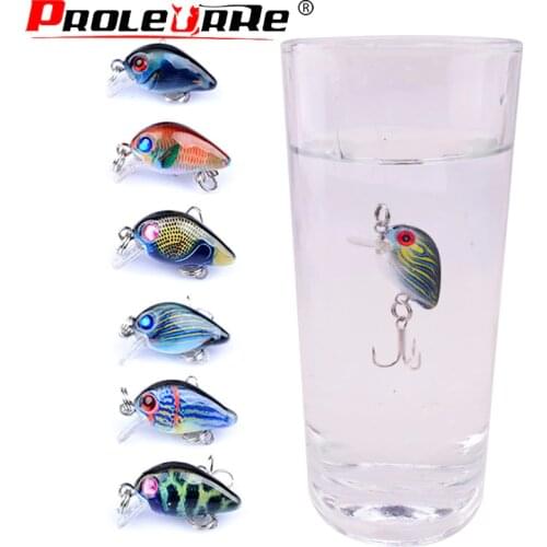 Proleurre Mini Crankbait Fishing Lures 30mm 2g Japan Wobblers Artificial Hard Baits Sinking Swimbait Minnow Bass Fishing Tackle