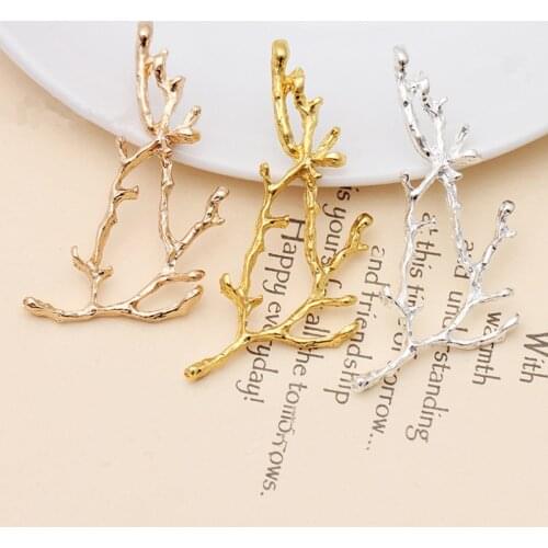 5pcs 20.5x60.5mm Antlers Christmas Headdress Charms Pendants High Quality Diy Hand Made Jewelry Accessories Wholesale