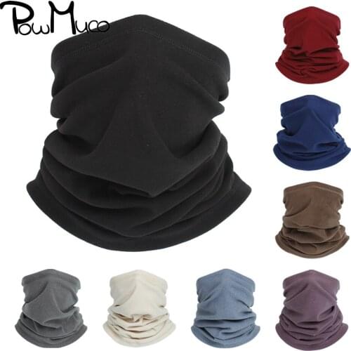 Powmuco Winter Windproof Cycling Scarf Outdoor Sport Face Neck Cover Running Fishing Hiking Tube Mask Headband for Men Women