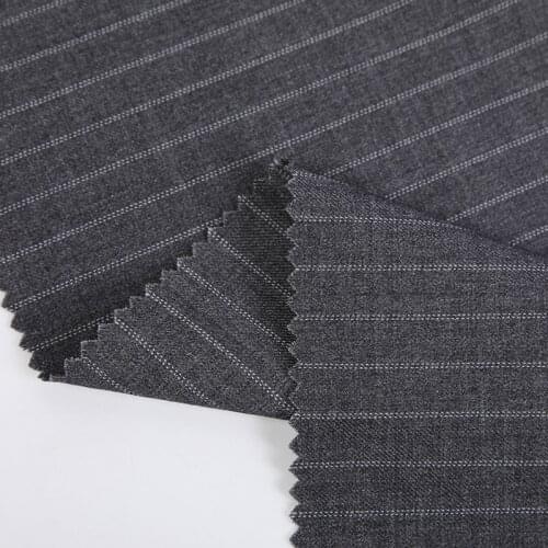 Double Stripe TR Plaid Fabric For Sewing Tuxedo Suits Blazer Pants Spring Summer High End Suits DIY Tissus Telas 100X150CM