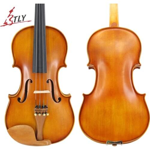 TONGLING Full Size Students Beginner Violin Matte Finish Spruce Face Maple Violin 1/8 1/4 1/2 3/4 4/4 Jujube Parts w/ Case Bow