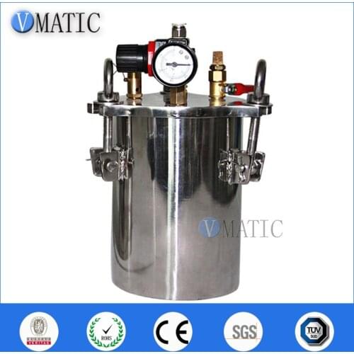 High Quality Pneumatic Tank Stainless Steel Pressure Barrel 5L For Liquid Glue Doming Machine Applicator