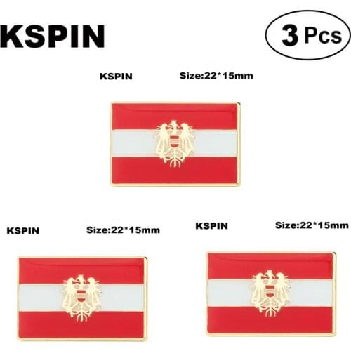 Austria Flag Brooches Lapel Pin Flag badge Brooch Pins Badges
