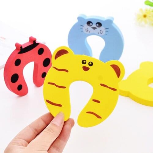 1PC Protection Baby Safety Cute Animal Security Card Door Stopper Baby Newborn Care Child Lock Protection