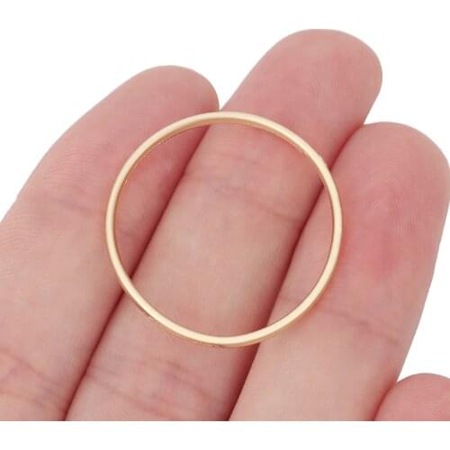 20 x Gold Color Open Round Connectors Charms Pendants for DIY Neckalce Earrings Jewelry Making Accessories 29mm
