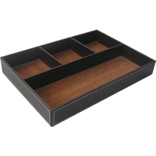 4 Grid Desk Storage Box Holder Jewelry Stationery Cosmetic Organizer