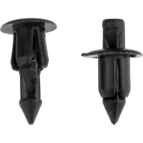 50Pcs Auto Fasteners Clips Fit 6mm Hole Plastic Rivets Car Door Fairing Trim Panel Fastener Clips Retainers For Honda