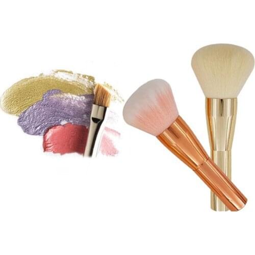 Large Golden/ Rose golden Round Blush Brush for Blusher Make Up Makeup Brushes Pincel Maquiagem Brochas Maquillaje